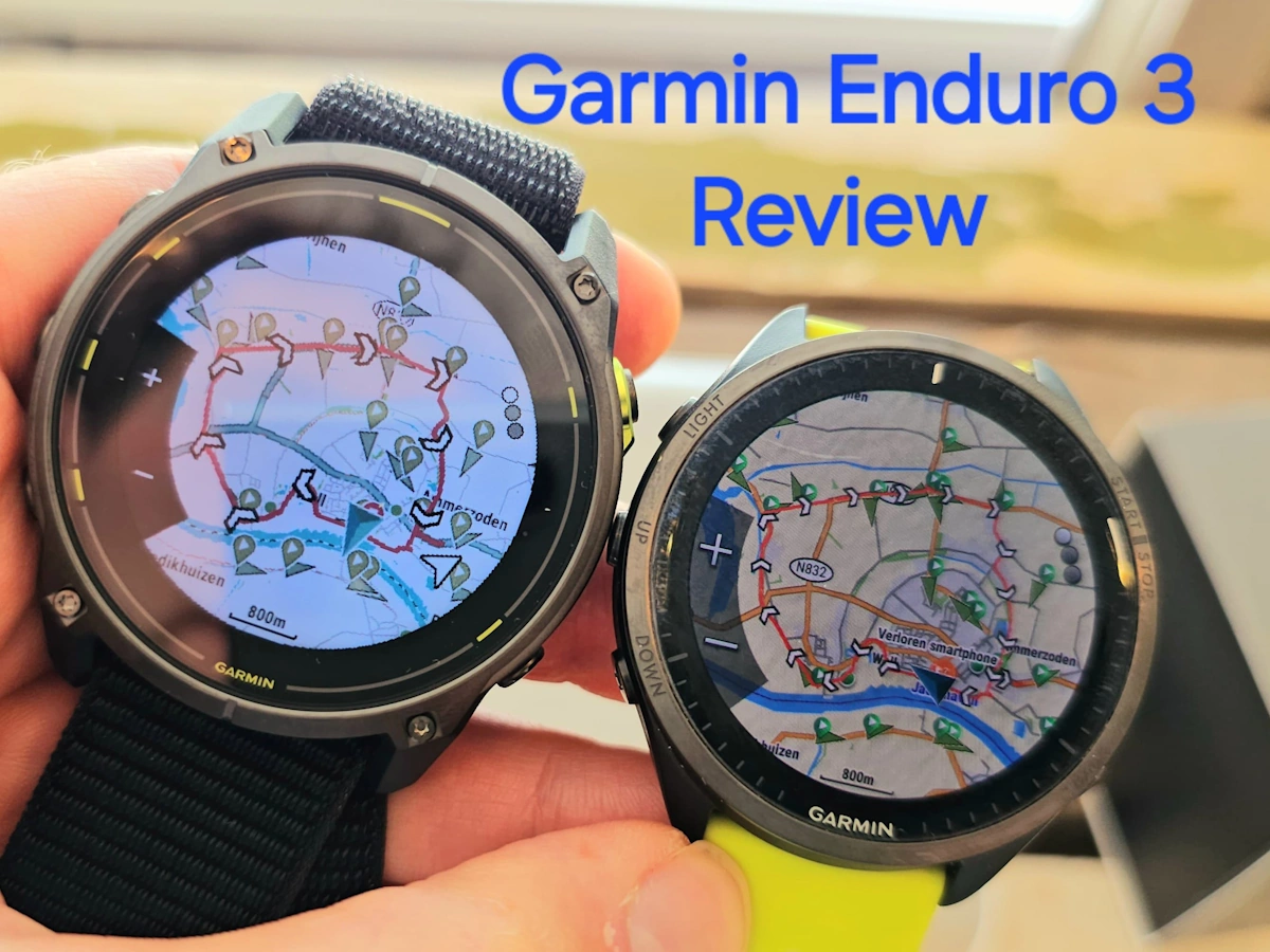 Garmin Enduro 3 naast Garmin 965