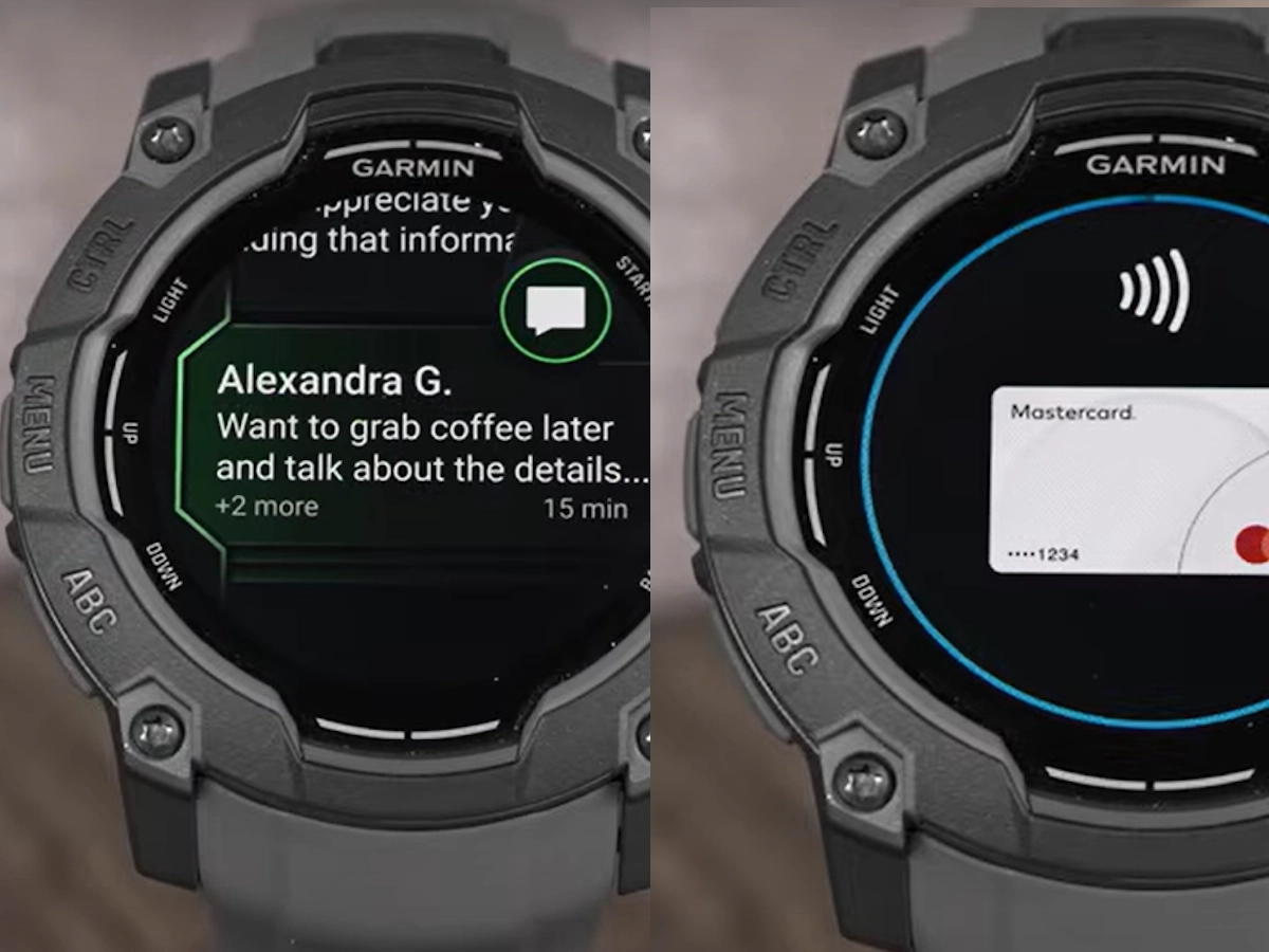 Garmin pay en notificaties op de Garmin Instinct 3 